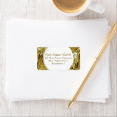 Gold Sequins retourneren adreslabels Etiket (Insitu)