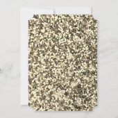 Gold Sequins, Wijnglazen flesje 60e verjaardag Kaart (Achterkant)