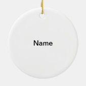 Gold Serenity Cross-round ornament van keramiek (Achterkant)