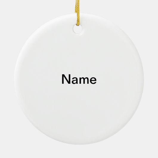 Gold Serenity Cross-round ornament van keramiek (Achterkant)