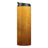 Gold Seriesgold, wallpaper, patroon, ruw, abstract Thermosbeker (Geroteerd rechts)