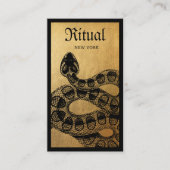 Gold Serpent Snake Visitekaartje (Voorkant)