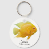 Gold Severum Cichlid Sleutelhanger (Voorkant)