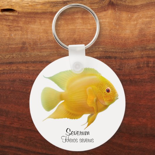 Gold Severum Cichlid Sleutelhanger (Voorkant)