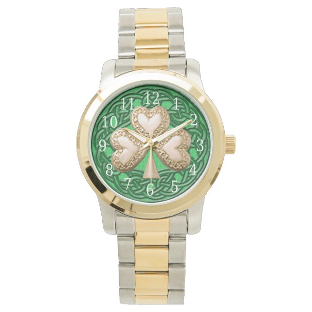 Gold Shamrock horloge (Voorkant)