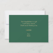 Gold Shamrocks, Irish Green Bedankt Cards (Achterkant)