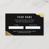 Gold Share The Love Reference Card Visitekaartje (Achterkant)