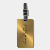 Gold Sheen Bagagelabel (Voorkant verticaal)