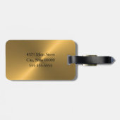 Gold Sheen Bagagelabel (Achterkant horizontaal)