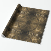 Gold Sheen Elegant Textured Glass look Cadeaupapier (Uitgerold)