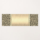Gold Sheen Gold-leopard-printer Yogamat (Voorkant (horizontaal))