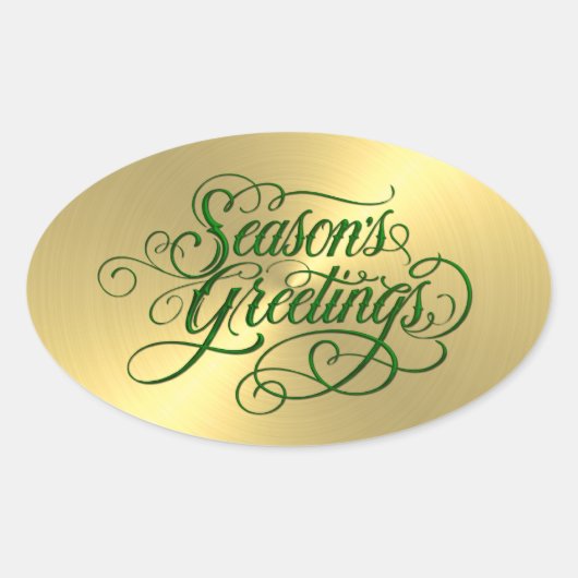 Gold Sheen Green Season Sticker (Voorkant)