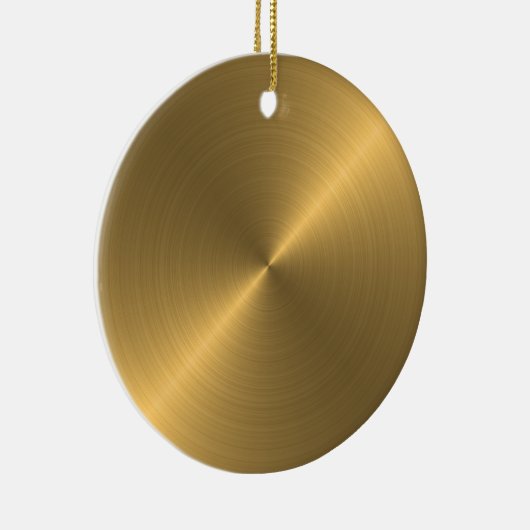 Gold Sheen-kerstaangepast Ornament (Rechts)