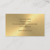 Gold Sheen Visitekaartje (Achterkant)
