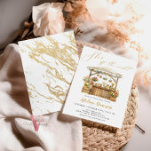 Gold She's Off The Market Uitnodiging voor een bru