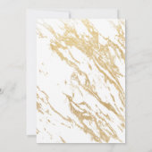 Gold She's Off The Market Uitnodiging voor een bru (Achterkant)