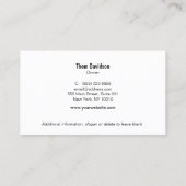 Gold Shield Monogram Logo Protection and Security Visitekaartje (Achterkant)