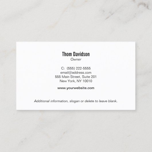 Gold Shield Monogram Logo Protection and Security Visitekaartje (Achterkant)