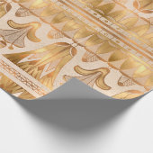 Gold Shimmer Art Deco Cadeaupapier (Hoek)
