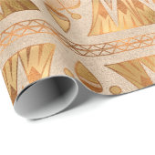 Gold Shimmer Art Deco Cadeaupapier (Rol Hoek)