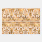 Gold Shimmer Art Deco Inpakpapier Vel (Voorkant 3)