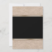 Gold Shimmer & Black Elegant Evenement Uitnodiging (Achterkant)