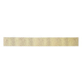 Gold Shimmer Chevron op Gold Satijnen Lint (Voorkant)