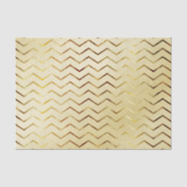 Gold Shimmer Chevron op Gold Tissuepapier