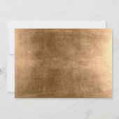 Gold Shimmer Chic Bachelorette Party Kaart (Achterkant)