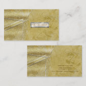 Gold Shimmer Crystal Glam Designer Style Visitekaartje (Voorkant / Achterkant)