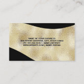 Gold Shimmer en Black Visitekaartje (Achterkant)