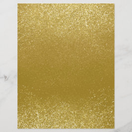 Gold Shimmer Glitter Dust Scrapbook Paper