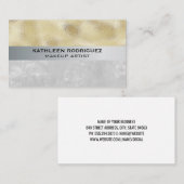 Gold Shimmer | Kleurblok voor textiel Visitekaartje (Voorkant / Achterkant)