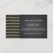 Gold Shimmer Lips Modern Glam Beauty Salon Visitekaartje (Achterkant)