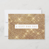 Gold Shimmer Marble Gift Certificate (Voorkant)