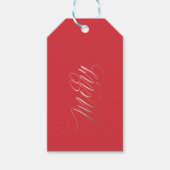 Gold Shimmer Merry Christmas Gift Label Cadeaulabel (Voorkant)