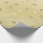 Gold Shimmer met Glitter Circles Cadeaupapier (Hoek)