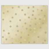 Gold Shimmer met Glitter Circles Cadeaupapier (Vlak)