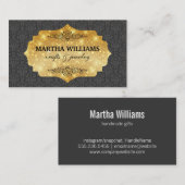 Gold Shimmer | Schade Visitekaartje (Voorkant / Achterkant)