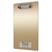 Gold Shimmer Shine Elegant Chic Glam - Aangepast Klembord (Links)