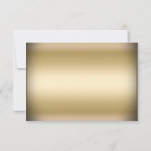 Gold Shimmer Snowflake kerstfeestdag RSVP Kaart (Achterkant)