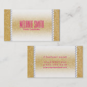 Gold Shimmer | Vervagen en parels Visitekaartje (Voorkant / Achterkant)