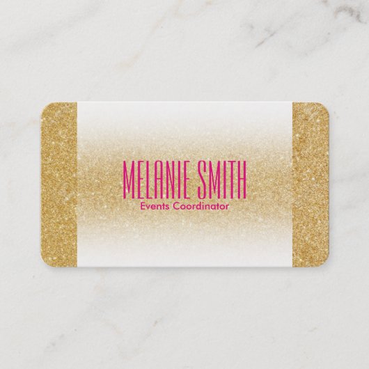 Gold Shimmer | Vervagen Visitekaartje (Voorkant)