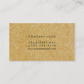 Gold Shimmer Visitekaartje (Achterkant)