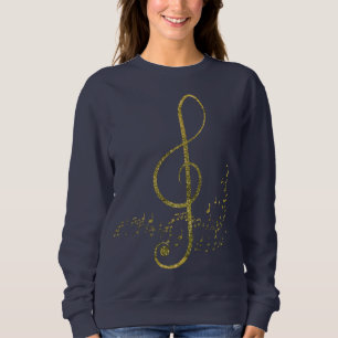 Gold Shimmery Music Trui