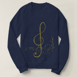 Gold Shimmery Music Trui