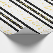 Gold Shine Believe | Vakantiepapier Cadeaupapier (Hoek)
