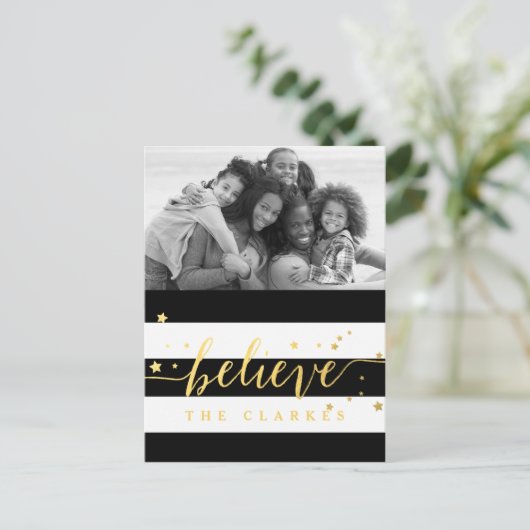 Gold Shine Geloof | Vakantiefoto Briefkaart (Staand voorkant)