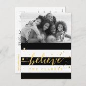 Gold Shine Geloof | Vakantiefoto Briefkaart (Voorkant / Achterkant)