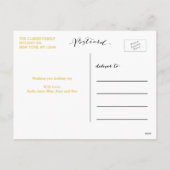 Gold Shine Geloof | Vakantiefoto Briefkaart (Achterkant)